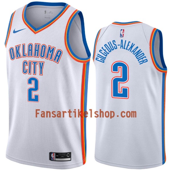 NBA Oklahoma City Thunder Trikot Shai Gilgeous-Alexander 2 Nike 2019-2020 Association Edition Swingman - Herren NBA Oklahoma City Thunder Trikot Shai Gilgeous-Alexander 2 Nike 2019-2020 Association Edition Swingman - Herren